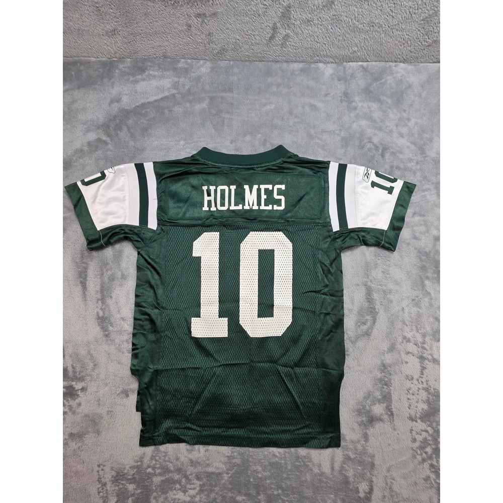 Reebok NFL New York Jets Santonio Holmes 10 Youth Jersey Small 8 Green Mesh